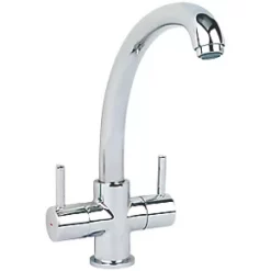 Dual-Lever Mono Mixer Kitchen Tap Chrome