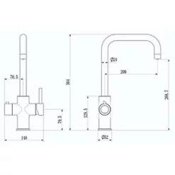 ETAL 4-in-1 Instant Hot Water Kitchen Tap Brushed Brass 7 ETAL 4-in-1 Instant Hot Water Kitchen Tap Brushed Brass -Kitchen Taps Sales Store 134RG A3