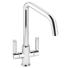 Abode Globe Quad Dual-Lever Mono Mixer Kitchen Tap Chrome 1 Abode Globe Quad Dual-Lever Mono Mixer Kitchen Tap Chrome