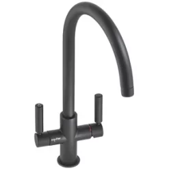 Abode Globe Aquifier 3-Way Deck-Mounted Filter Tap Matt Black