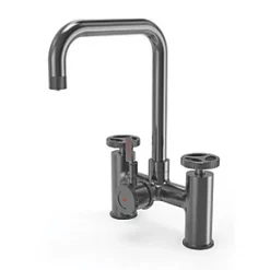 ETAL Industrial Bridge 3-in-1 Hot Water Kitchen Tap Matt Black