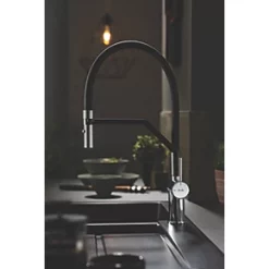 Abode Fraction Semi-Professional Mono Mixer Kitchen Tap Chrome -Kitchen Taps Sales Store 293RK A2