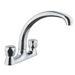 56A Deck-Mounted Sink Mixer Kitchen Tap Chrome