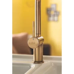 Abode Fraction Mono Mixer Kitchen Tap Antique Brass -Kitchen Taps Sales Store 415RK A2