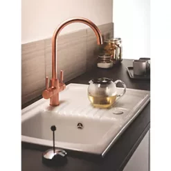 3 in 1 Steaming Hot Water Tap Copper -Kitchen Taps Sales Store 419PH A2