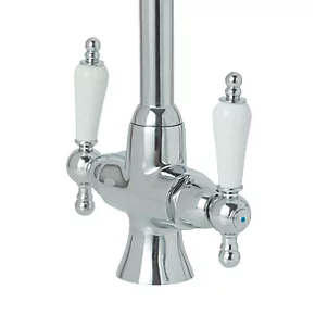 Dual-Lever Mono Mixer Kitchen Tap Chrome 2 Dual-Lever Mono Mixer Kitchen Tap Chrome - Image 2