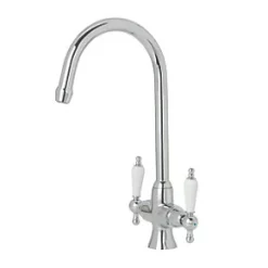 Dual-Lever Mono Mixer Kitchen Tap Chrome