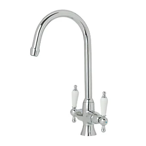 Dual-Lever Mono Mixer Kitchen Tap Chrome 1 Dual-Lever Mono Mixer Kitchen Tap Chrome