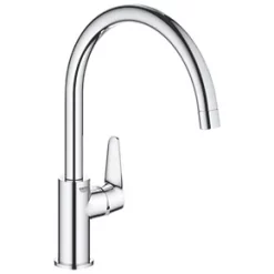 Grohe Bau Curve Kitchen Mono Mixer Tap Chrome