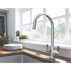 Bristan Echo Easyfit Mono Mixer Kitchen Tap Chrome -Kitchen Taps Sales Store 4648G A3