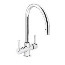 Abode Zest Pull-Out Mono Mixer Kitchen Tap Chrome