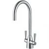 Franke Varenna Dual-Lever Mono Mixer Kitchen Tap Silk Steel