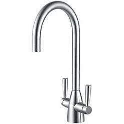 Franke Varenna Dual-Lever Mono Mixer Kitchen Tap Silk Steel