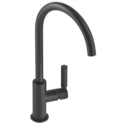 Abode Globe Single-Lever Mono Mixer Kitchen Tap Black