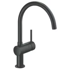 Grohe Minta Kitchen Mono Mixer Tap Matt Black