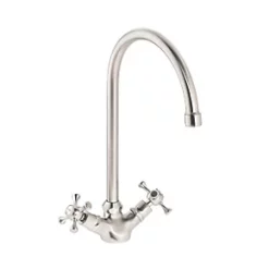 Abode Burford Mono Kitchen Sink Mixer Brushed Nickel