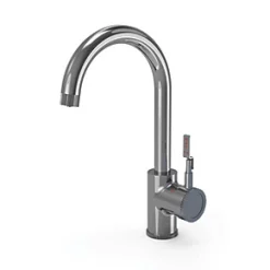 ETAL Industrial Single Lever 3-in-1 Hot Water Kitchen Tap Polished Chrome