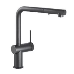 Abode Fraction Pull-Out Spray Mono Mixer Kitchen Tap Matt Black