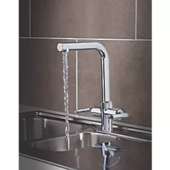 Dolce Dual-Lever Mono Mixer Kitchen Tap Chrome -Kitchen Taps Sales Store 7005P A4