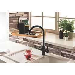 3 in 1 Steaming Hot Water Tap Matt Black -Kitchen Taps Sales Store 702PH A3