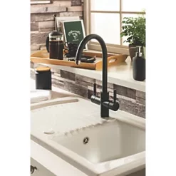 3 in 1 Steaming Hot Water Tap Matt Black -Kitchen Taps Sales Store 702PH A4