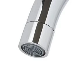 58A Deck-Mounted Dual-Lever Bridge Mixer Kitchen Tap Chrome -Kitchen Taps Sales Store 7390T A3