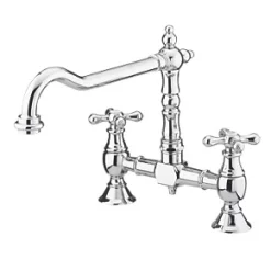 Bristan K BRSNK C Colonial Surface-Mounted Bridge Mixer Kitchen Tap Chrome