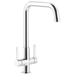 Abode Pico Quad Dual-Lever Mono Mixer Kitchen Tap Chrome