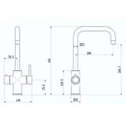 ETAL 4-in-1 Instant Hot Water Kitchen Tap Matt Black 7 ETAL 4-in-1 Instant Hot Water Kitchen Tap Matt Black -Kitchen Taps Sales Store 760RG A3