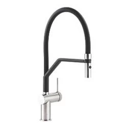 Abode Fraction Semi-Professional Mono Mixer Kitchen Tap Brushed Nickel