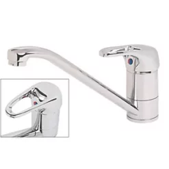 Swirl Loop Single-Lever Mono Mixer Kitchen Tap Chrome