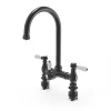 ETAL Traditional Bridge 3-in-1 Hot Water Kitchen Tap Matt Black