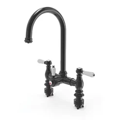 ETAL Traditional Bridge 3-in-1 Hot Water Kitchen Tap Matt Black