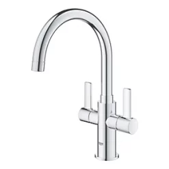 Grohe Start Twin Lever Mono Mixer Chrome