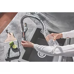 Grohe Blue Pure Eurosmart 2-Way Deck-Mounted Single-Lever Sink Mixer Filter Tap Chrome -Kitchen Taps Sales Store 919VY A3