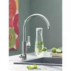 Grohe Blue Pure Eurosmart 2-Way Deck-Mounted Single-Lever Sink Mixer Filter Tap Chrome -Kitchen Taps Sales Store 919VY A4