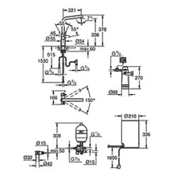 Grohe Red Duo L Spout Instant Hot Water Kitchen Tap Chrome -Kitchen Taps Sales Store 934VY A4