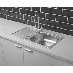 Dual-Lever Mono Mixer Kitchen Tap Chrome -Kitchen Taps Sales Store 9385T A3