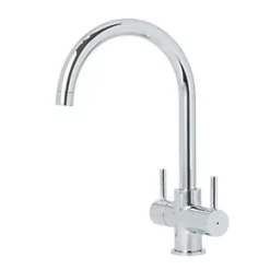 Dual-Lever Mono Mixer Kitchen Tap Chrome