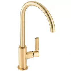 Abode Globe Single-Lever Mono Mixer Kitchen Tap Brushed Brass
