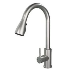 ETAL Bucks Pull-Out Spray Mixer Tap Brushed Steel