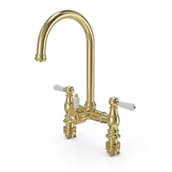 ETAL Traditional Bridge 3-in-1 Hot Water Kitchen Tap Brushed Brass