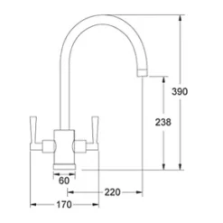 Franke Olympus Mono Mixer Kitchen Tap Chrome -Kitchen Taps Sales Store 97195 A4