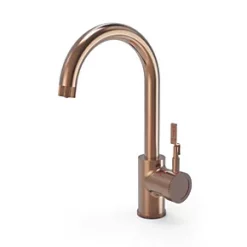 ETAL Industrial Single Lever 3-in-1 Hot Water Kitchen Tap Copper