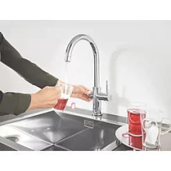Grohe Red DUO C-Spout Boiler Tap Chrome -Kitchen Taps Sales Store 982JJ A3