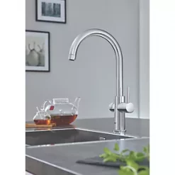 Grohe Red DUO C-Spout Boiler Tap Chrome -Kitchen Taps Sales Store 982JJ A4