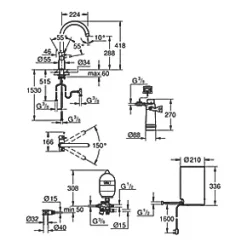 Grohe Red DUO C-Spout Boiler Tap Chrome -Kitchen Taps Sales Store 982JJ A5